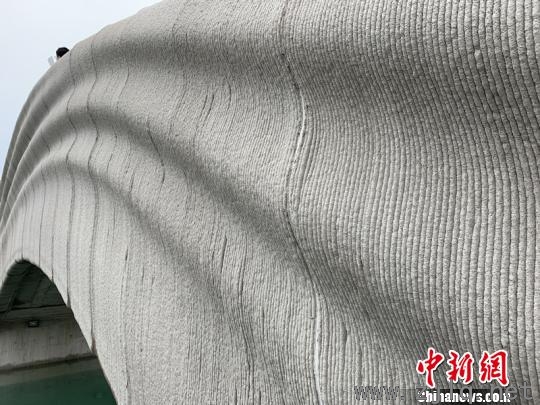 3D打印混凝土步行橋橋身?！】涤裾?攝