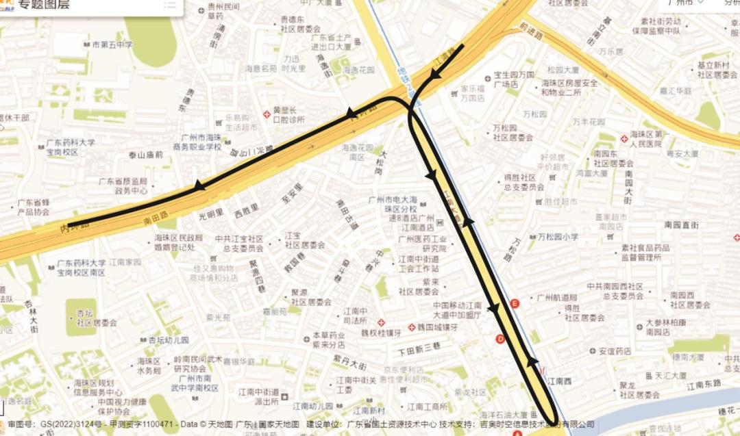 廣州：12月24日起，內(nèi)環(huán)路B線南田路段立交主線橋?qū)㈤_展橋梁荷載試驗(yàn)檢測